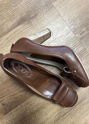 Шкіряні туфлі tod’s розмір 39 1/2