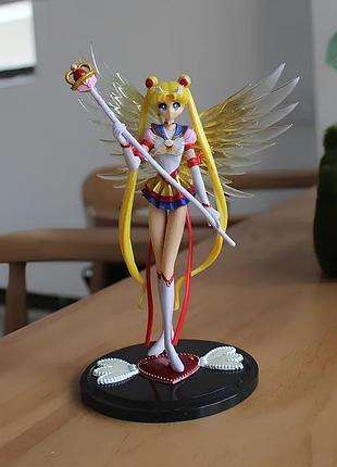 Фігурка sailor moon 16 см, аніме фігурка усагі цукіно, колекційна pvc фігурка sailor moon resteq