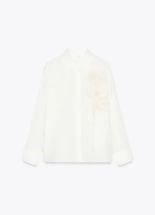 Zara надзвичайно легка сорочка з вишивкою р.xs