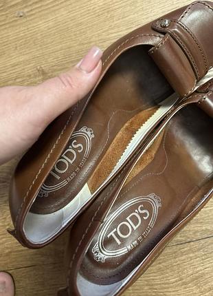 Шкіряні туфлі tod’s розмір 39 1/2 5