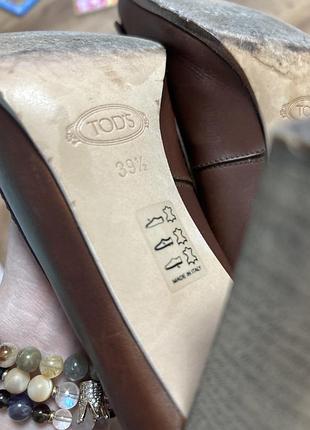Шкіряні туфлі tod’s розмір 39 1/2 6