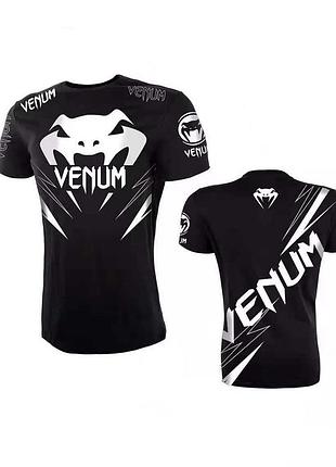 Футболка спортивна компресійна "venum" для тренувань кікбоксинг, mma тайський бокс