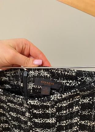 Твідова спідниця coach міді 5