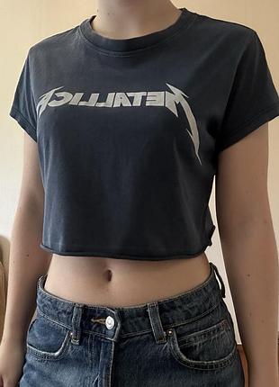 Кроп-топ жіночий metallica, s💙 2