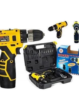 Портативный аккумуляторный шуруповерт boxer bx-138 1350 об/мин