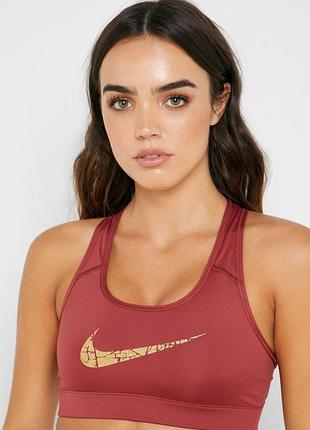 Топ жен. nike vctry comp bra mtllc grx (арт. bv4907-661)