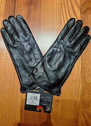 Кожаные перчатки бренда denver hayes с утеплителем t-max heat размера l/g (large/grand)
