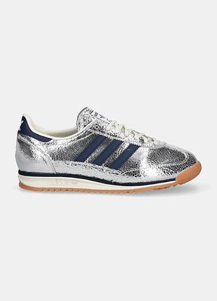 Женские кроссовки adidas sl 72 og кожаные серебристые яркие блестящие 38 размер