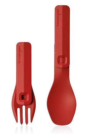 Набор столовых приборов humangear gobites click red