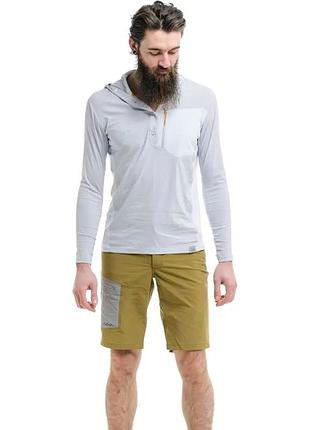 Рубашка turbat maya hood trek mns glacier gray