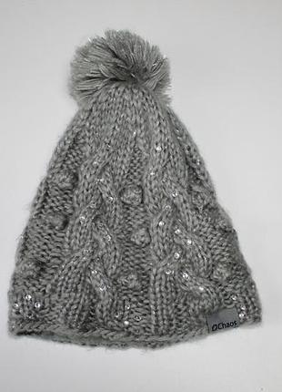 Шапка chaos jacory heather grey