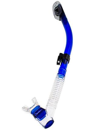 Трубка marlin dry lux blue/trans