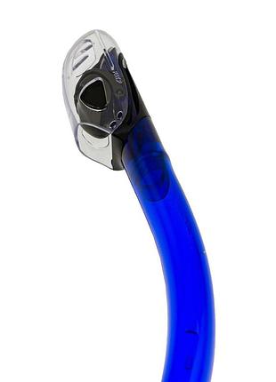 Трубка marlin dry lux blue/trans 2