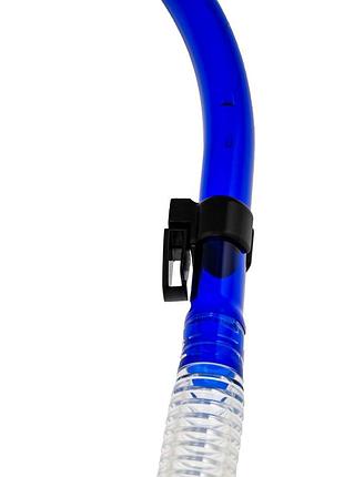Трубка marlin dry lux blue/trans 3