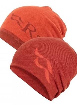 Шапка rab wearya beanie tuscan red/red grapefruit