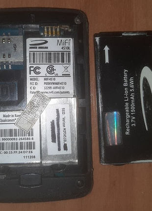 Мобильный wi-fi роутер novatel mifi 4510l 4g/3g cdma wi-fi 802.11n неизвестное состояние 3