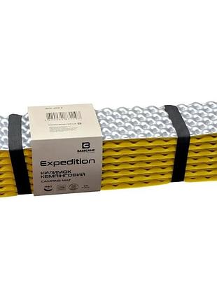 Коврик кемпинговый base camp expedition ixpe 185x55x1.5см yellow