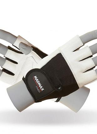 Перчатки для фитнеса mad max fitness mfg 444, white - l