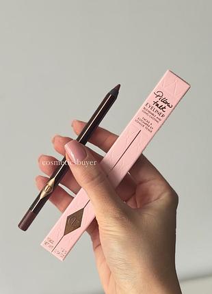 Charlotte tilbury eyeliner pillow talk – стійкий коричневий ягідний бордовий бургунді олівець підводка лайнер для очей