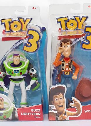Фигурки история игрушек toy story — вуди и базз лайтер, набор 2 фигурки 15 см, коллекционные игрушки