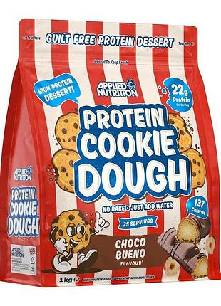 Белковое тесто applied nutrition protein cookie dough, 1 кг - bueno