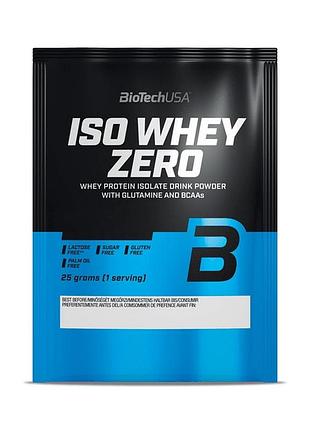 Протеин biotech iso whey zero, 25 грамм ваниль