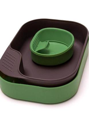 Набор посуды wildo camp-a-box basic green sugarcane
