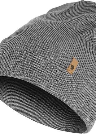Шапка fjallraven classic knit hat grey