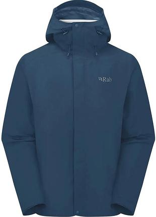 Мембранная куртка мужская rab downpour jacket qwi-06 tempest blue