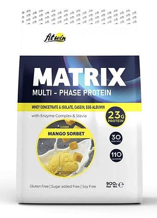 Протеїн fitwin matrix multi-phase protein, 900 грам - манговий сорбет