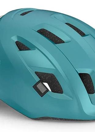 Шлем велосипедный met e-mob ce teal matt