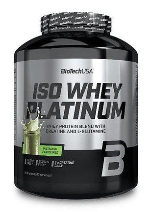 Сывороточный изолят biotech iso whey platinum, 1.8 кг - фисташка