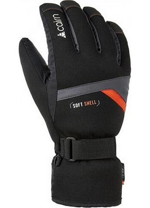 Перчатки горнолыжные cairn styl jr graphite/scarlet