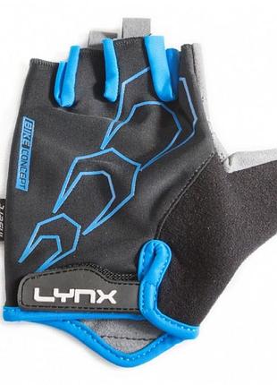 Рукавички велосипедні lynx race black/blue
