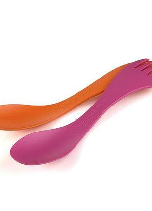 Столовые приборы light my fire spork l 2-pack fuchsia/orange