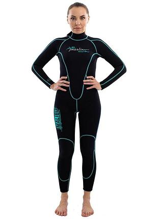 Гідрокостюм marlin malibu lady 2.5 мм black/aqua blue