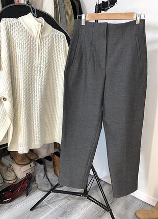Брюки сірі класичні ділові zara