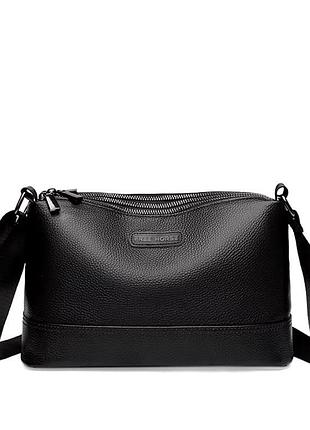 Сумка жіноча borsa leather k12511bl-black 5197764