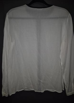 Полупрозрачная белая блуза, m, l. 2