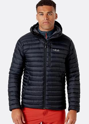 Куртка чоловіча rab microlight alpine jkt black