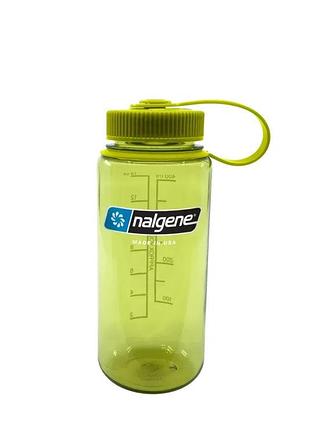 Бутылка для воды nalgene wide mouth sustain water bottle 0.47l spring green sustain