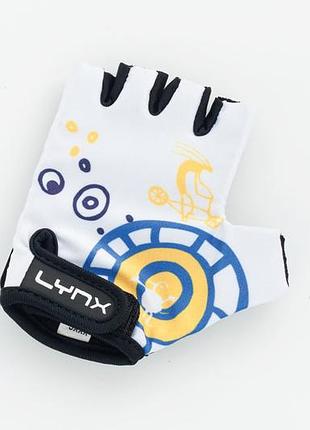 Велорукавиці lynx kids white