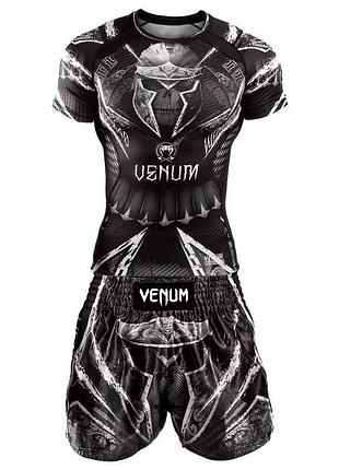 Футболка та шорти комплект спортивний "venum" для тренувань бокс кікбоксинг, mma тайський бокс xl