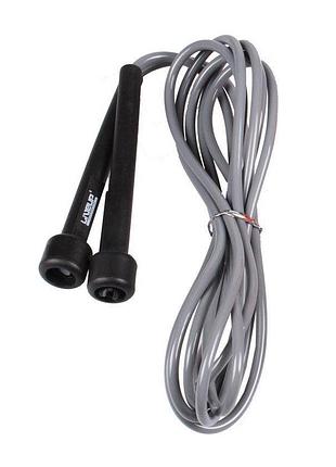 Скакалка liveup pvc speed jump rope black/gray