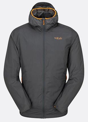 Куртка ветрозащитная мужская rab vital hooded jacket graphene