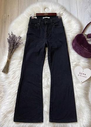 Джинси жіночі з високою посадкою levi’s 725 вкорочені кльош bootcut брюки cropped flare