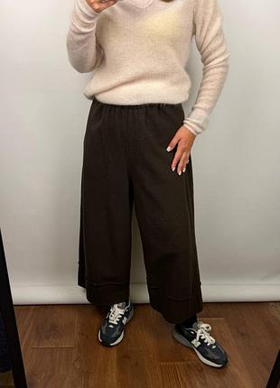 Elemente clemente wool pants женские широкие шерстяные брюки палаццо