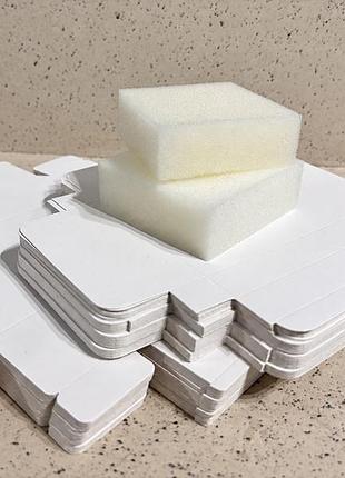 Подарункові коробочки-заготовки 7,5×7,5 см з поролоном