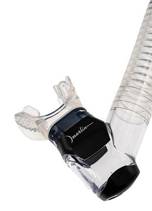 Трубка marlin dry lux black/trans 2