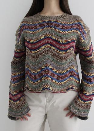 Неймовірно стильний та затишний светр polo ralph lauren fair isle pointelle